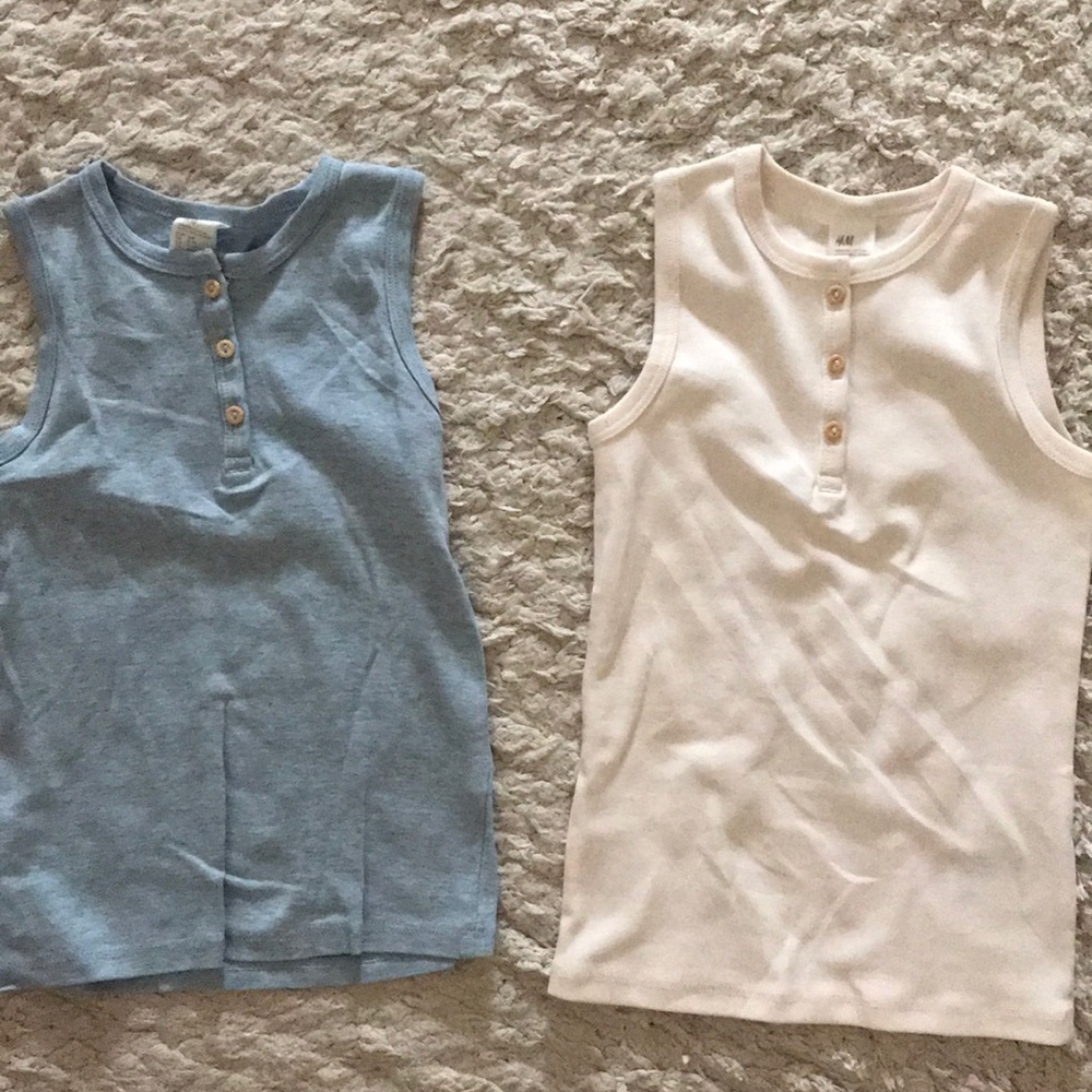 Organic cotton button tanks